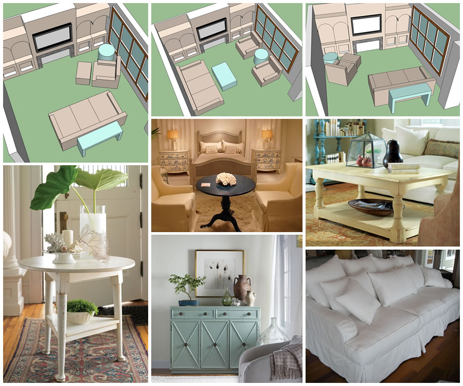 French Bleu Living Interior Design 