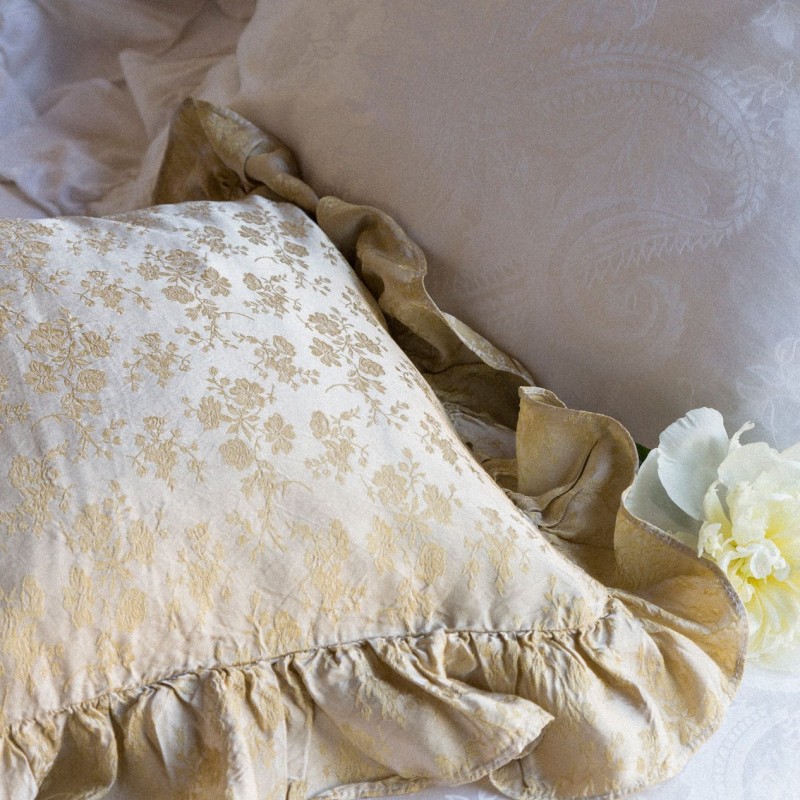 Colette Throw Pillow Ruffle Bella Notte Linens