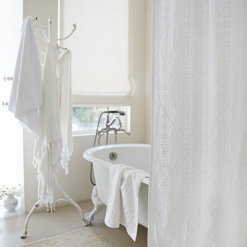 Rachel Ashwell Boho Embroidered Shower Curtain