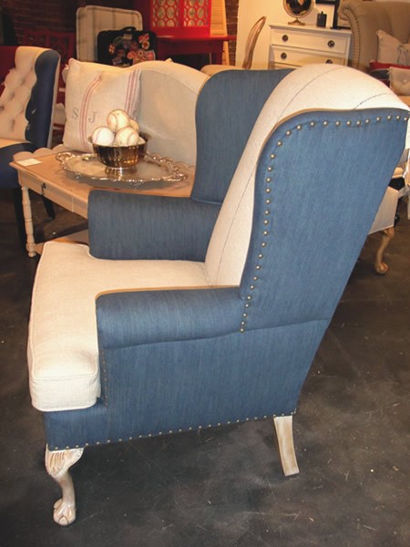 French Laundry Furniture Chair Wingback French Country Small Wingback Chair