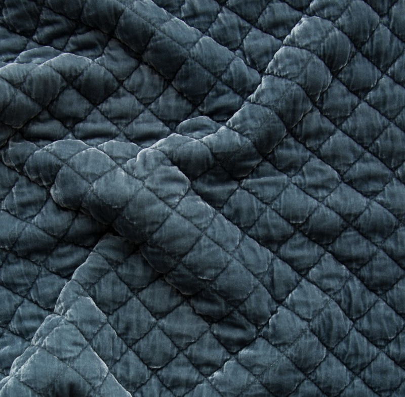 Quilted velvet sale
