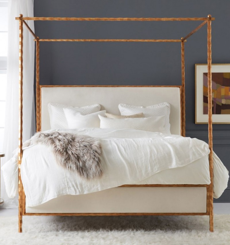 Modern History Organic Bed Gold Leaf
