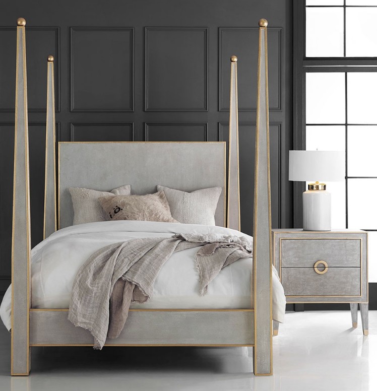 Modern History Gustavian Abstract Bed