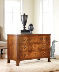 Modern History 3-Drawer Walnut Commode