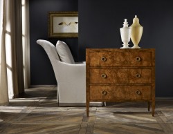 Three Drawer Chest on Legs - Burl