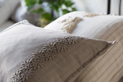 Capri Accent Pillow in French Grey