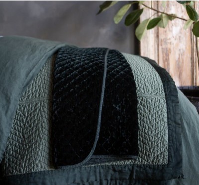 Silk Velvet Quilted in Juniper
